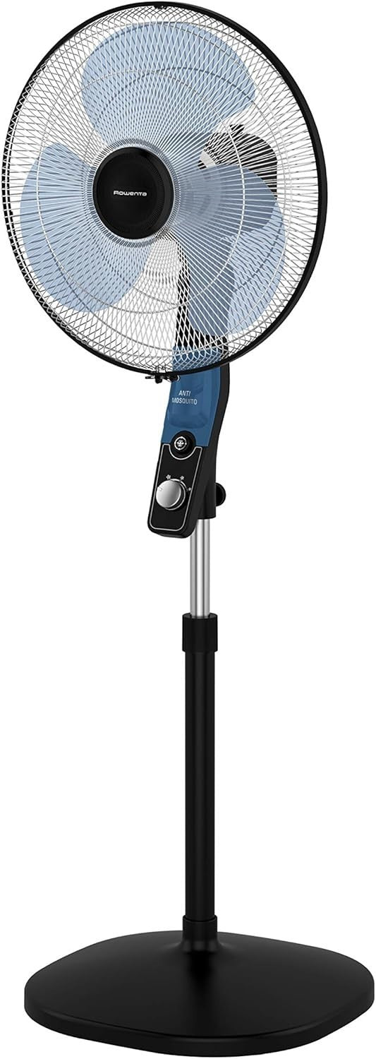 3-Speed Pedestal Fan Anti-Mosquito Function – Adjustable Height & Quiet Cooling