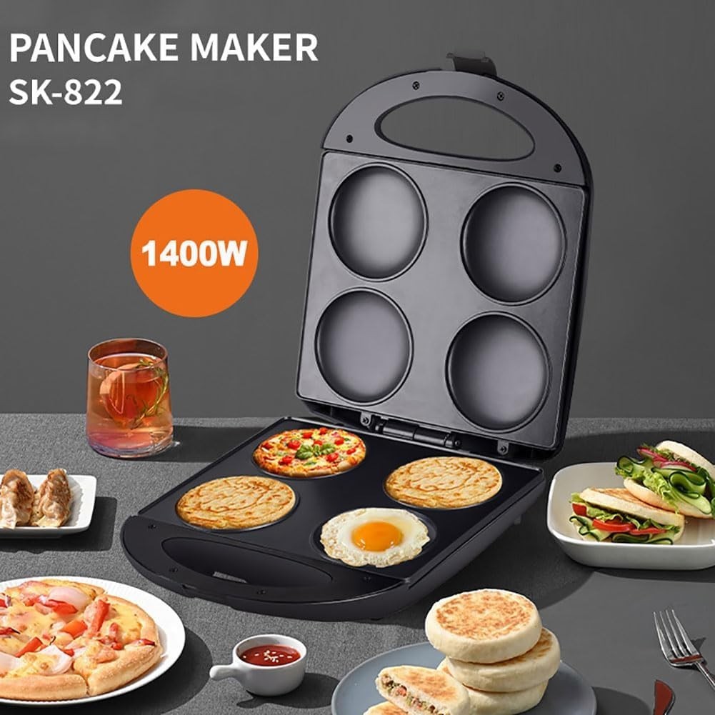 1400W Electric Pancake Maker | Non-Stick Griddle for Quick Meals & Crepes