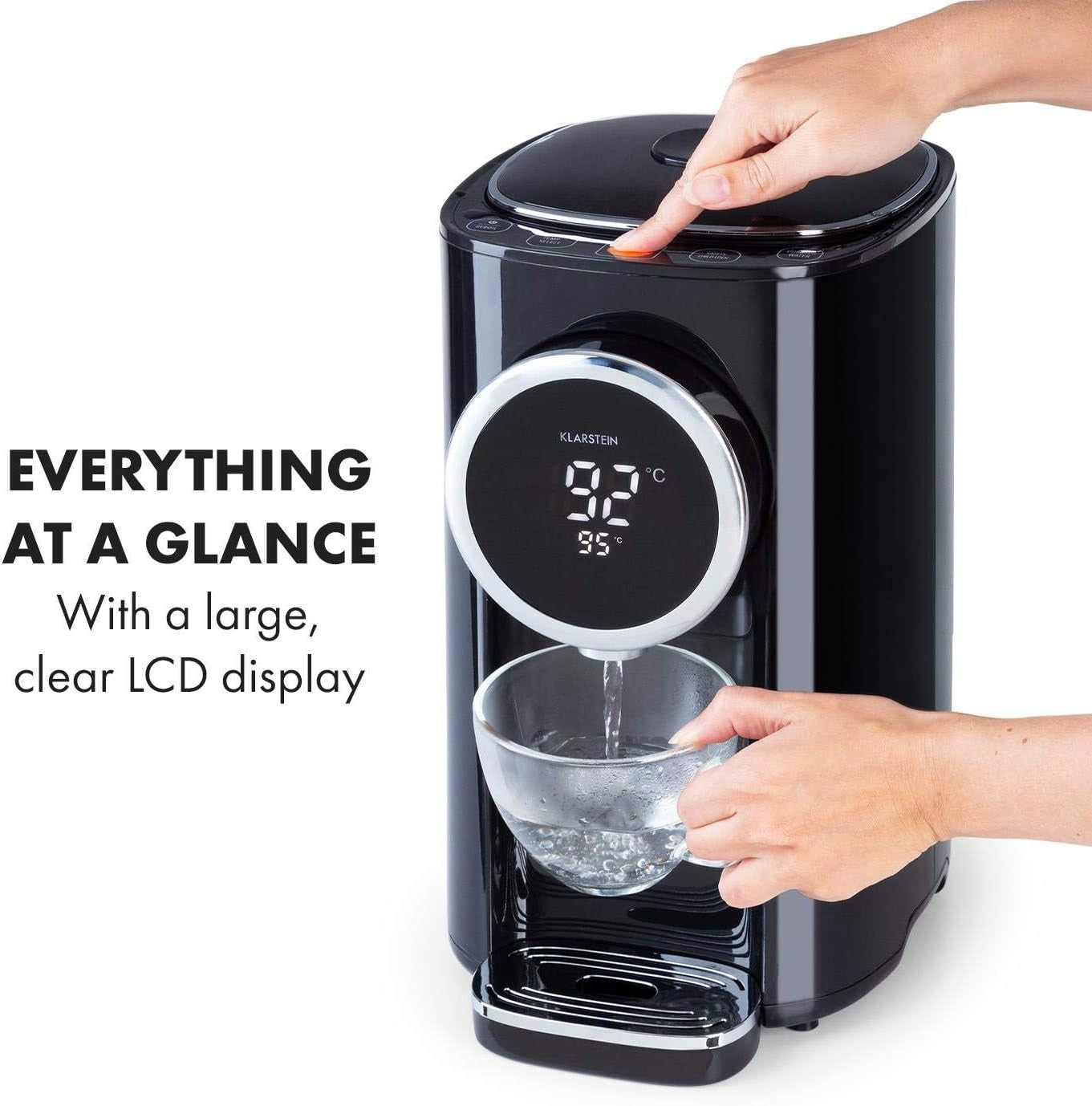 Instant Hot Water Dispenser 5L LCD Temperature Control Child Lock Stainless