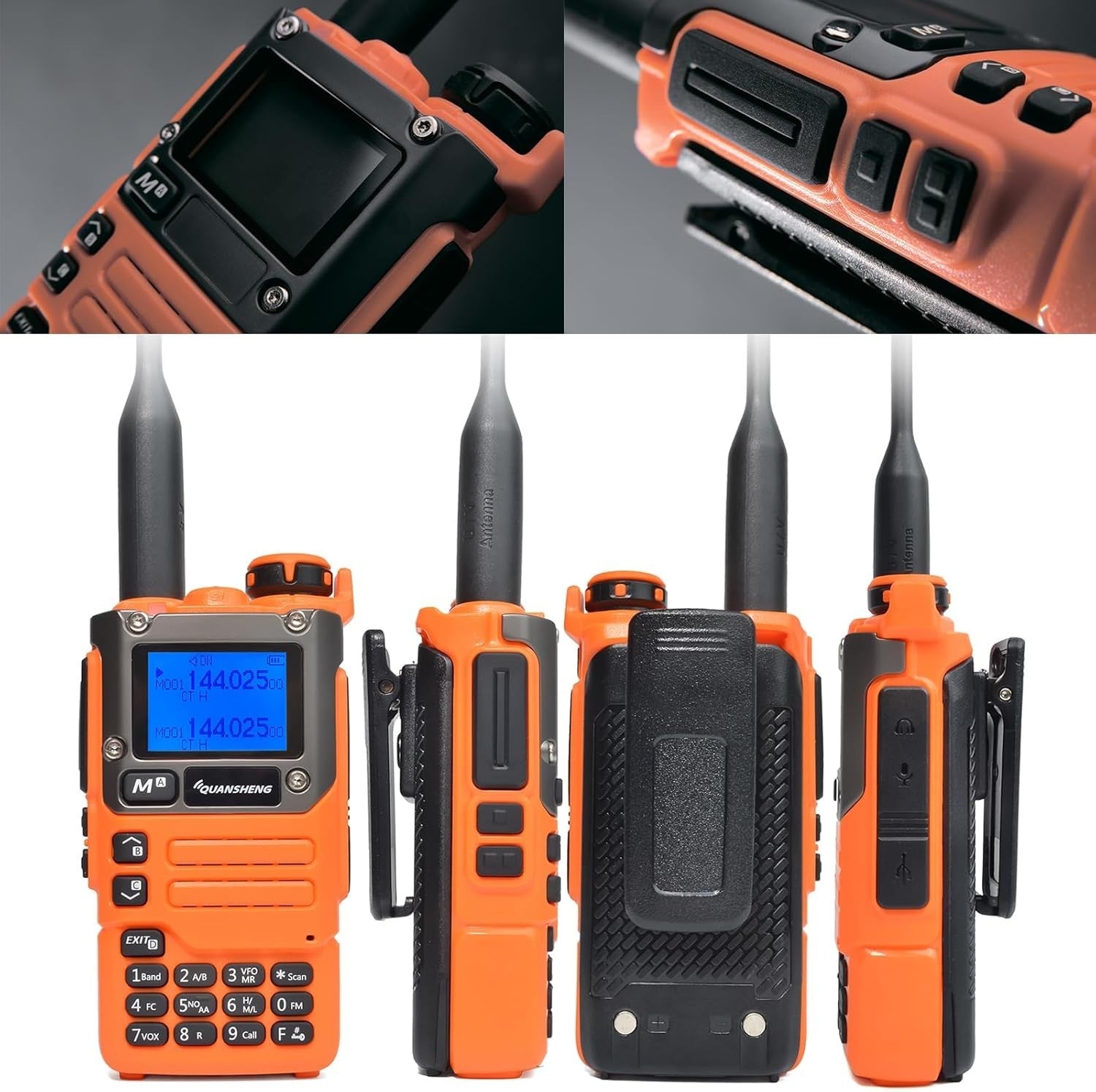 5W Dual Band Walkie Talkie Long Range Ham Radio VOX Rechargeable UV-K6