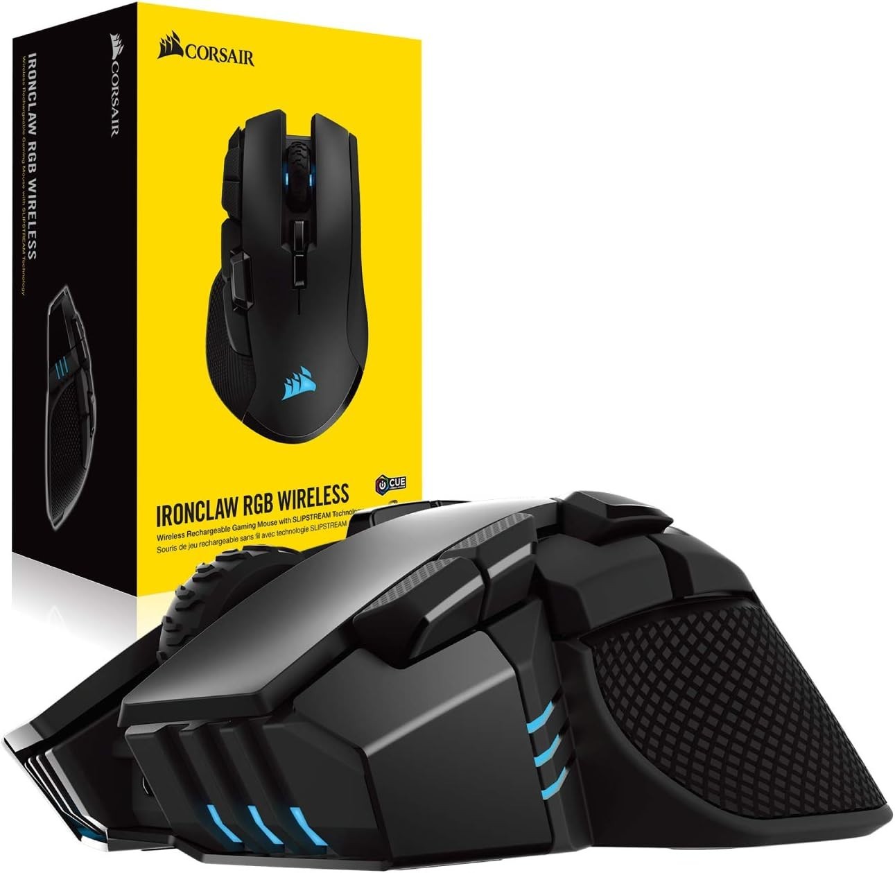 Wireless Gaming Mouse 18000 DPI RGB 10 Buttons Sub-1ms FPS MOBA