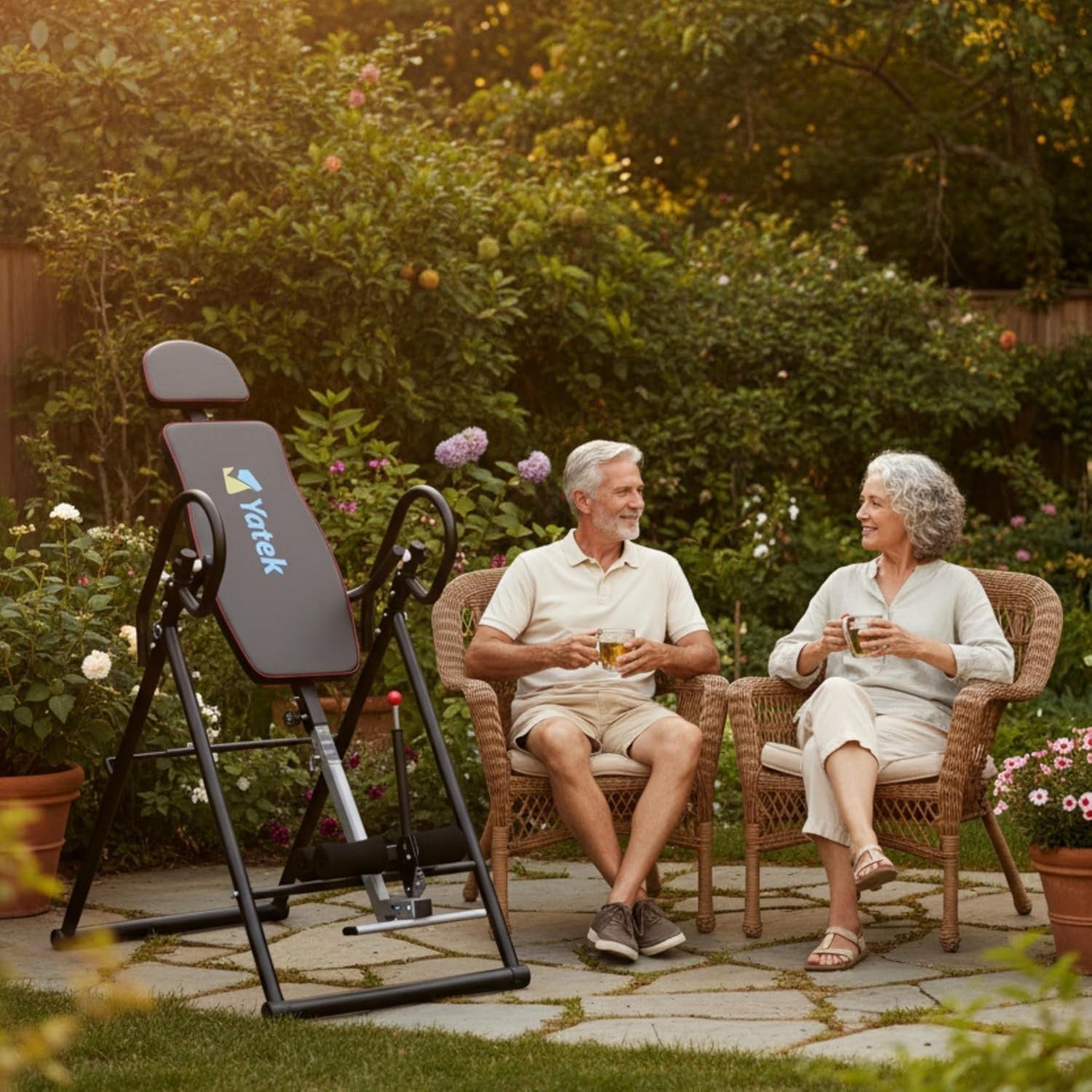 Heavy Duty Inversion Table Foldable 150kg Adjustable Back Therapy