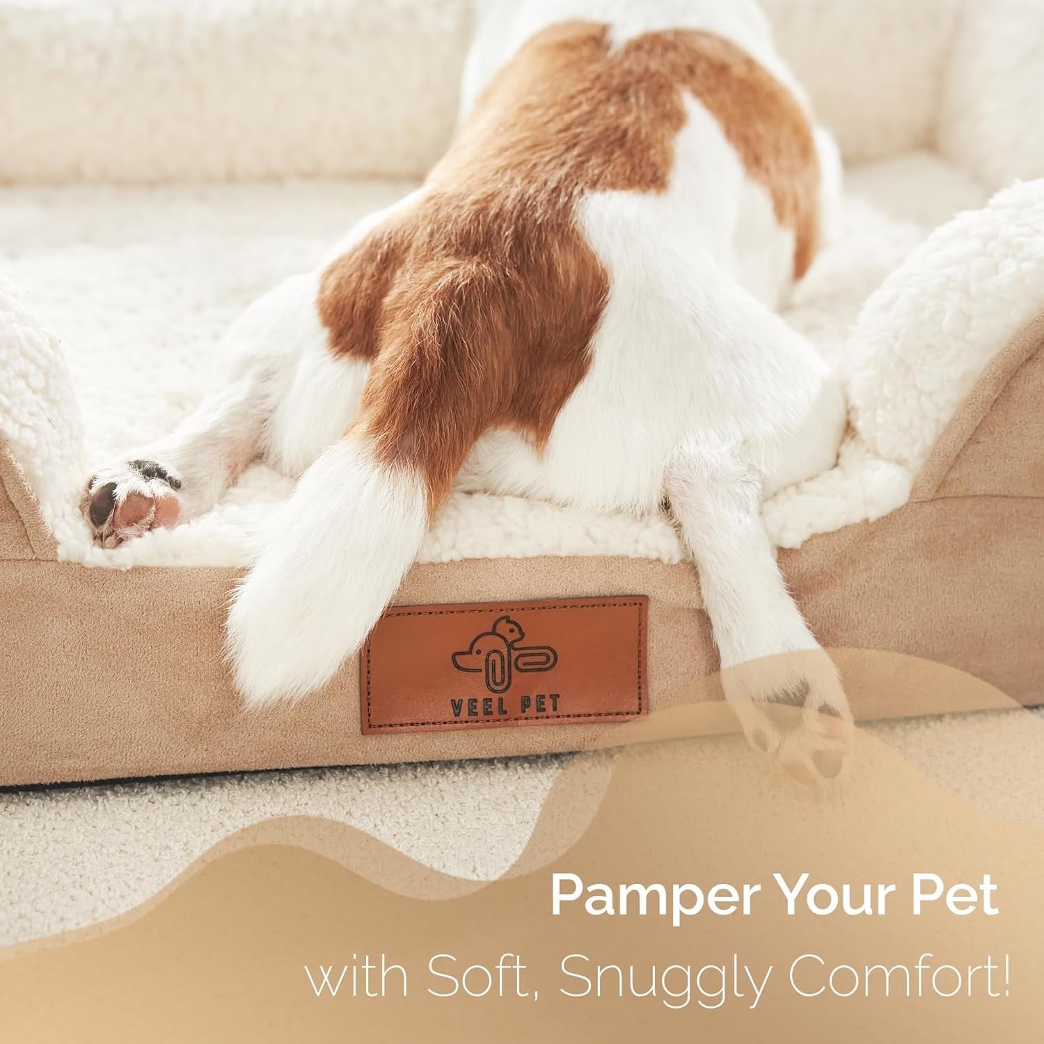 Large Orthopedic Memory Foam Dog Bed Washable