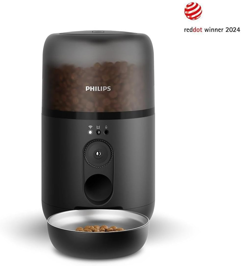 Smart Pet Feeder with Camera HD App Control Auto Food Dispenser