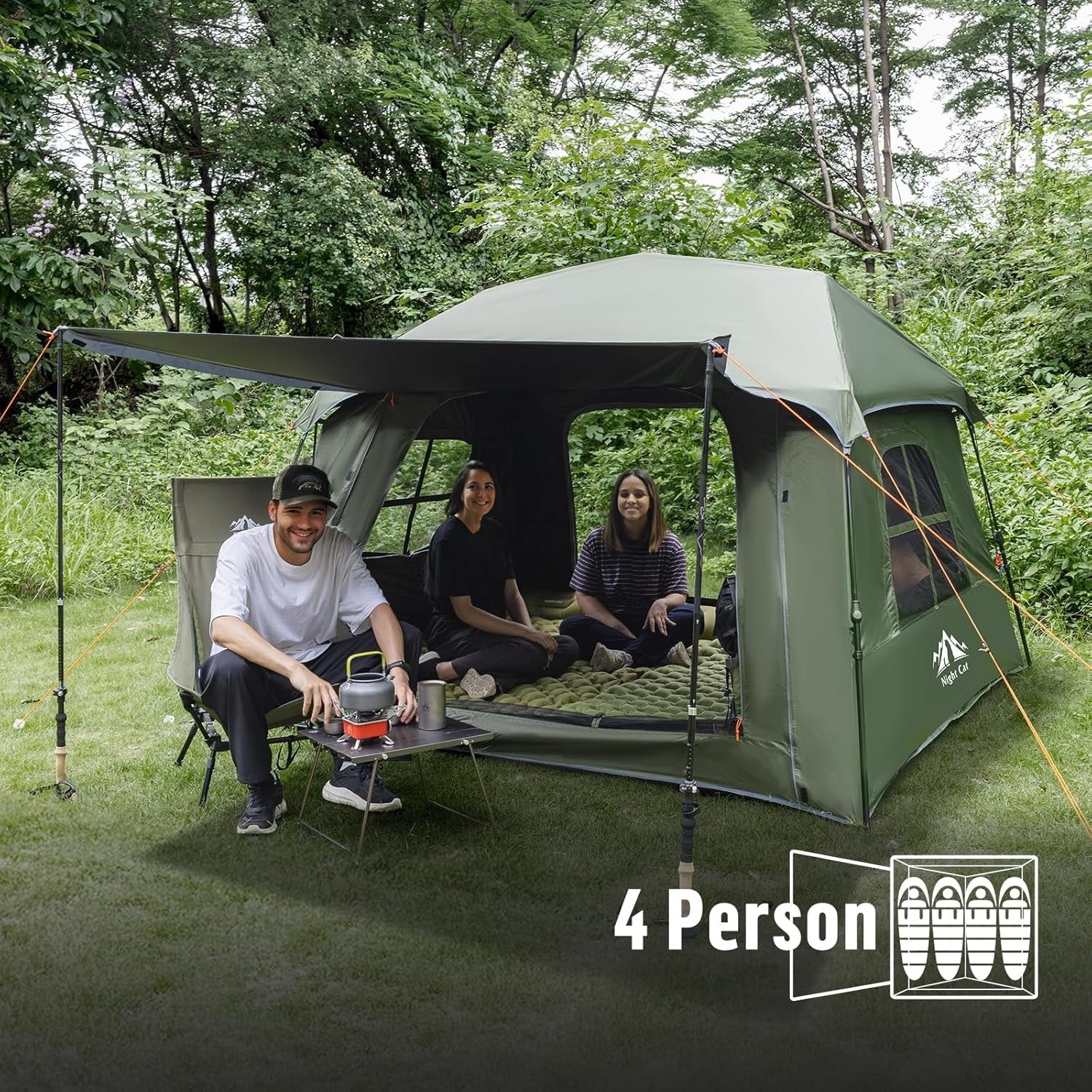 Pop Up Camping Tent 1-4 Person Waterproof Festival