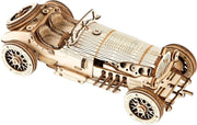 3D Wooden Mechanical Puzzle Car Kit for Teens & Adults | DIY Model Craft Set