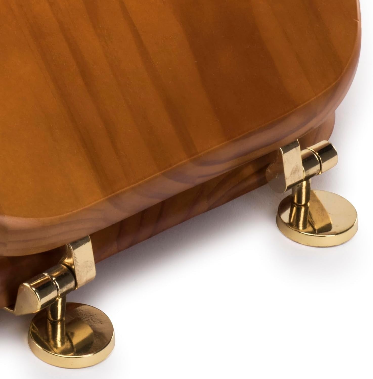 Antique Solid Pine Toilet Seat Oval Wood Adjustable Brass Hinges 48x38cm