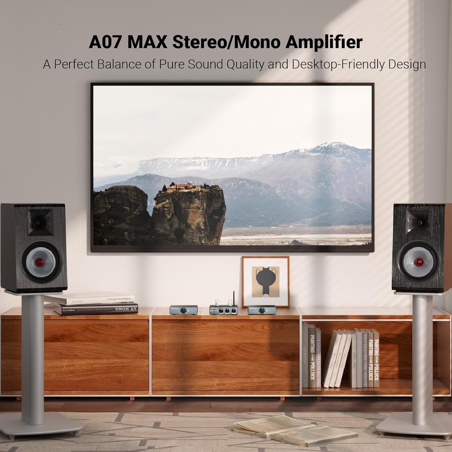 300W x2 Stereo Amplifier Class D Mini HiFi TPA3255 Bridgeable