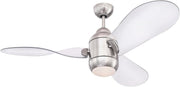 Westinghouse 72258 Josef LED Ceiling Fan 122CM, Brushed Nickel, DC, Remote