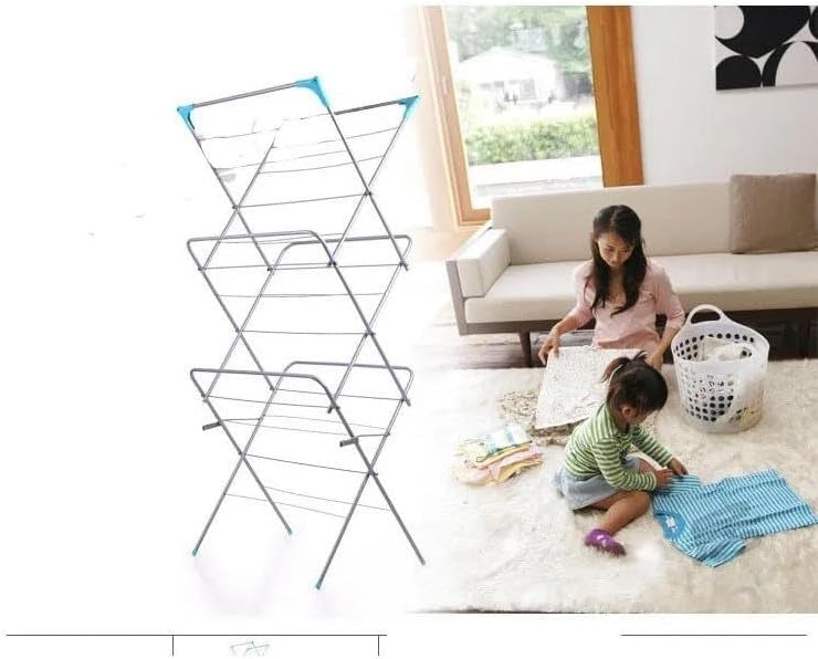 3 Tier Foldable Clothes Airer Indoor Outdoor Compact Laundry Dryer Rack
