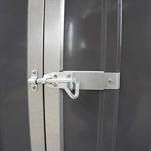 Metal Garden Storage Shed Pent Roof Outdoor Bike Tool House Galvanised Steel