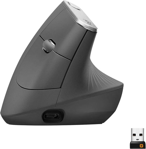 Vertical Ergonomic Wireless Mouse 4000 DPI Multi-Device Bluetooth USB PC Mac