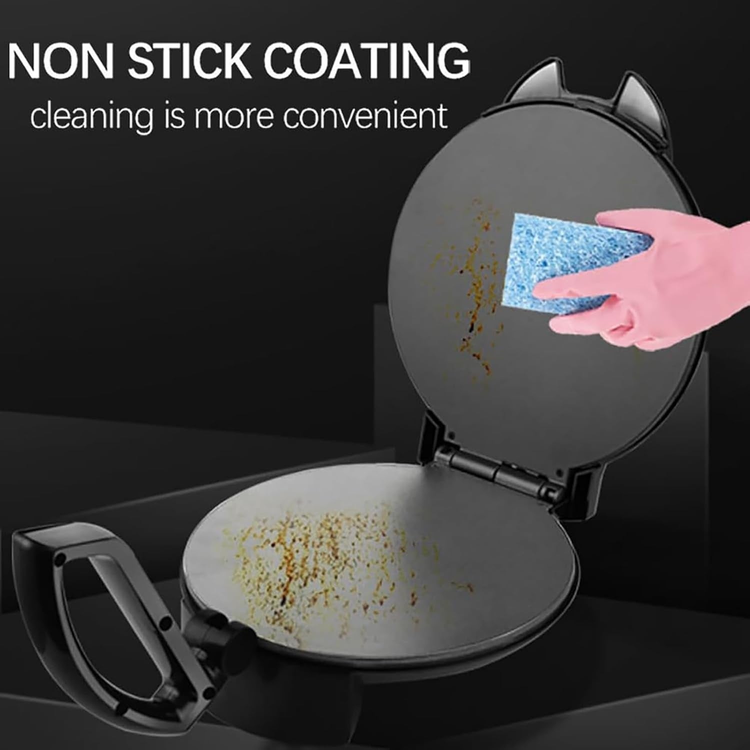 10" Electric Fluffy Pancake & Crepe Maker 1400W | Non-Stick Plates