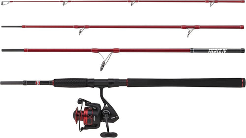 Travel Spin Fishing Rod & Reel Set – Saltwater Seabass Carbon Combo 2.74m