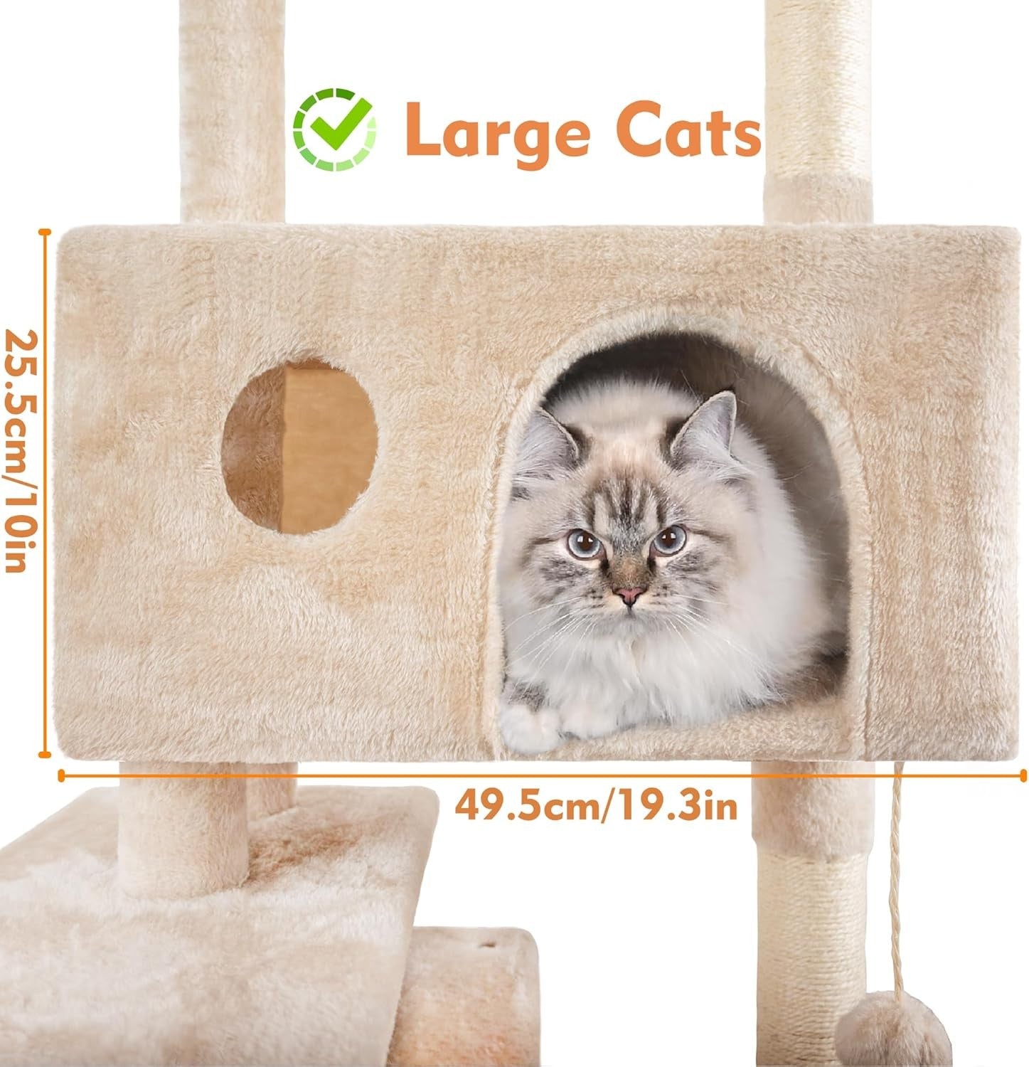 151cm Cat Tree Tower Multi Level Indoor Scratching Post Houses & Hammock