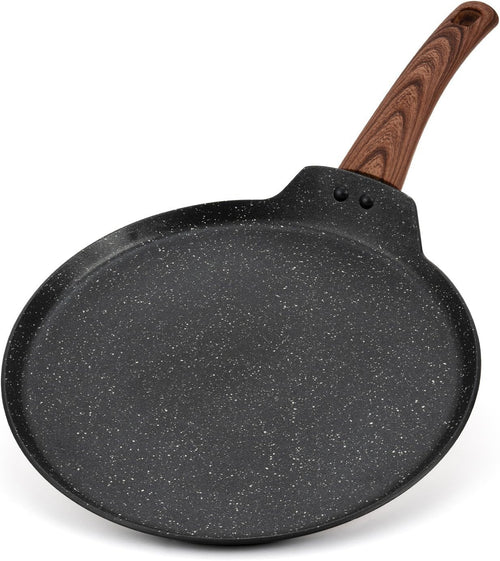 28cm Non Stick Crepe Pan, Induction and Gas, Flat Aluminium, PFOA Free