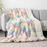 12lbs Weighted Blanket Teal Green 48x72" Sherpa Faux Fur Reversible