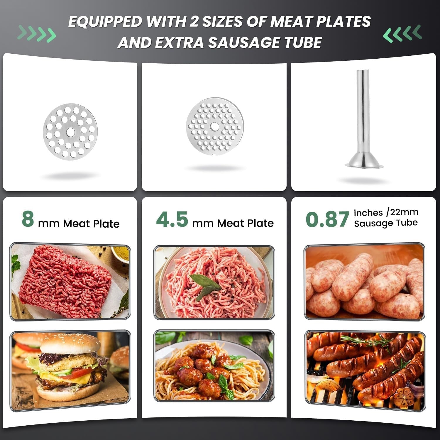 Manual Stainless Steel Meat Grinder Sausage Maker Mincer M8