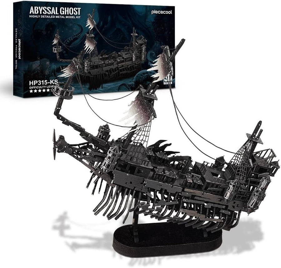 3D Metal Silent Ghost Pirate Ship Puzzle – Durable DIY Model Kit