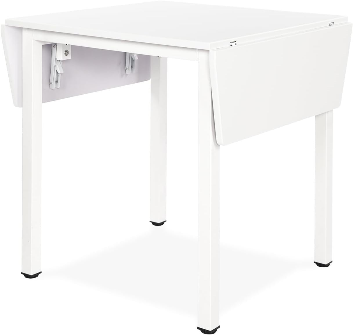 Drop Leaf Dining Table & 4 High Back Chairs, Space-Saving, Modern Design