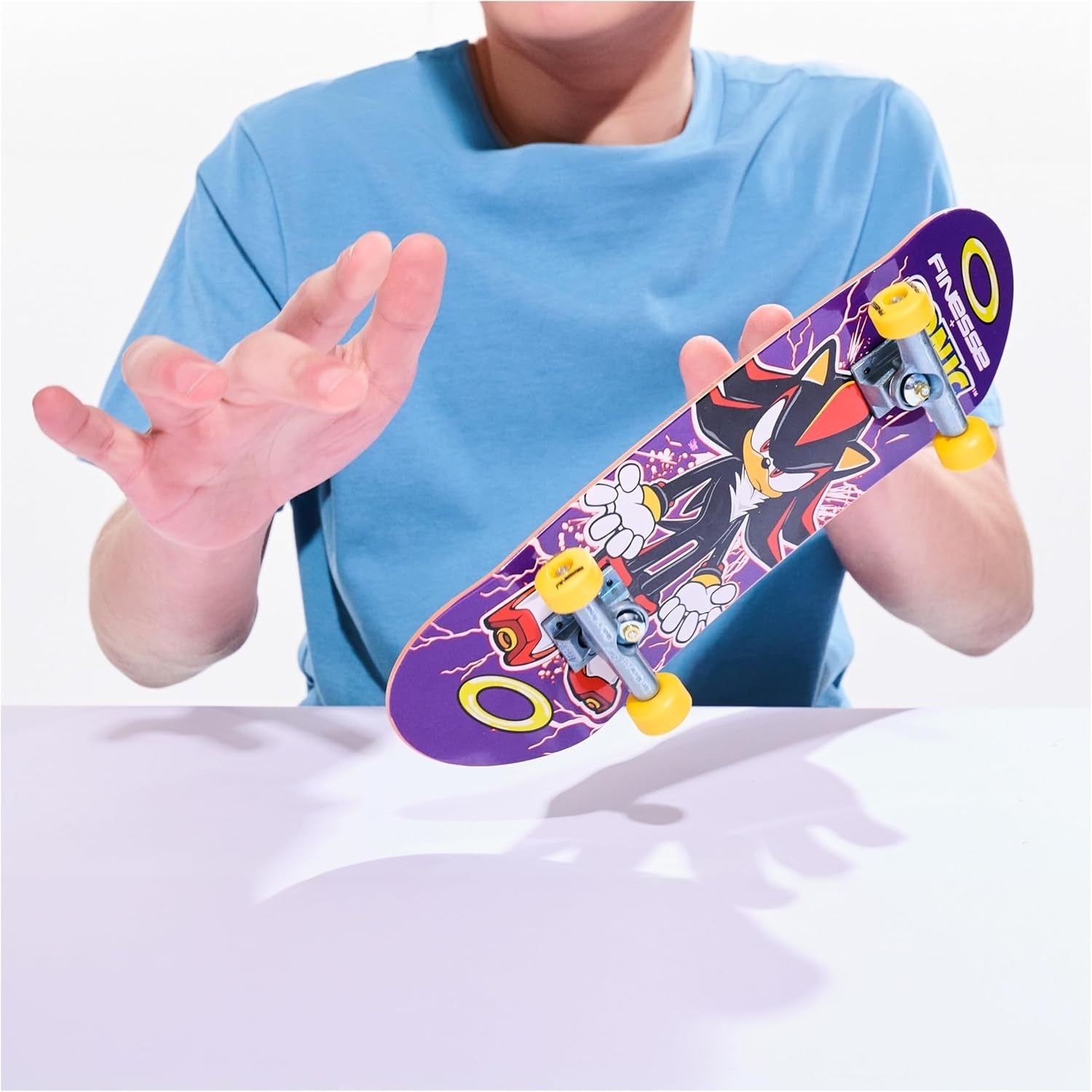 Sonic Handboard Mini Skate Toy Large Pro Style Fingerboard Tricks 27cm