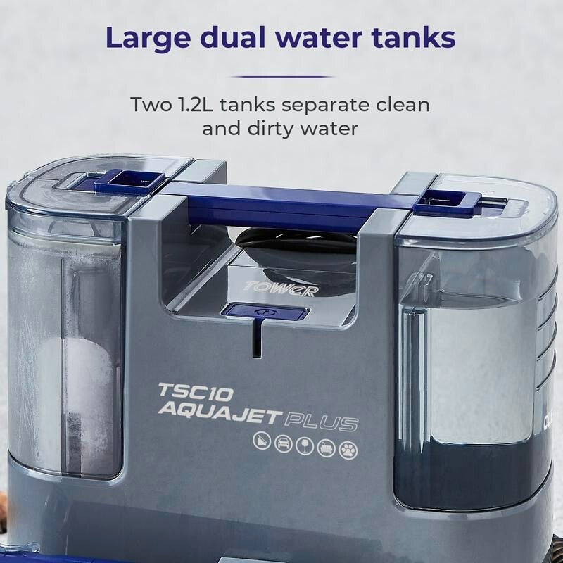 TSC10 AQUAJETPLUS Spot Cleaner 400W Carpet Pet Stain Remover Dual Tanks