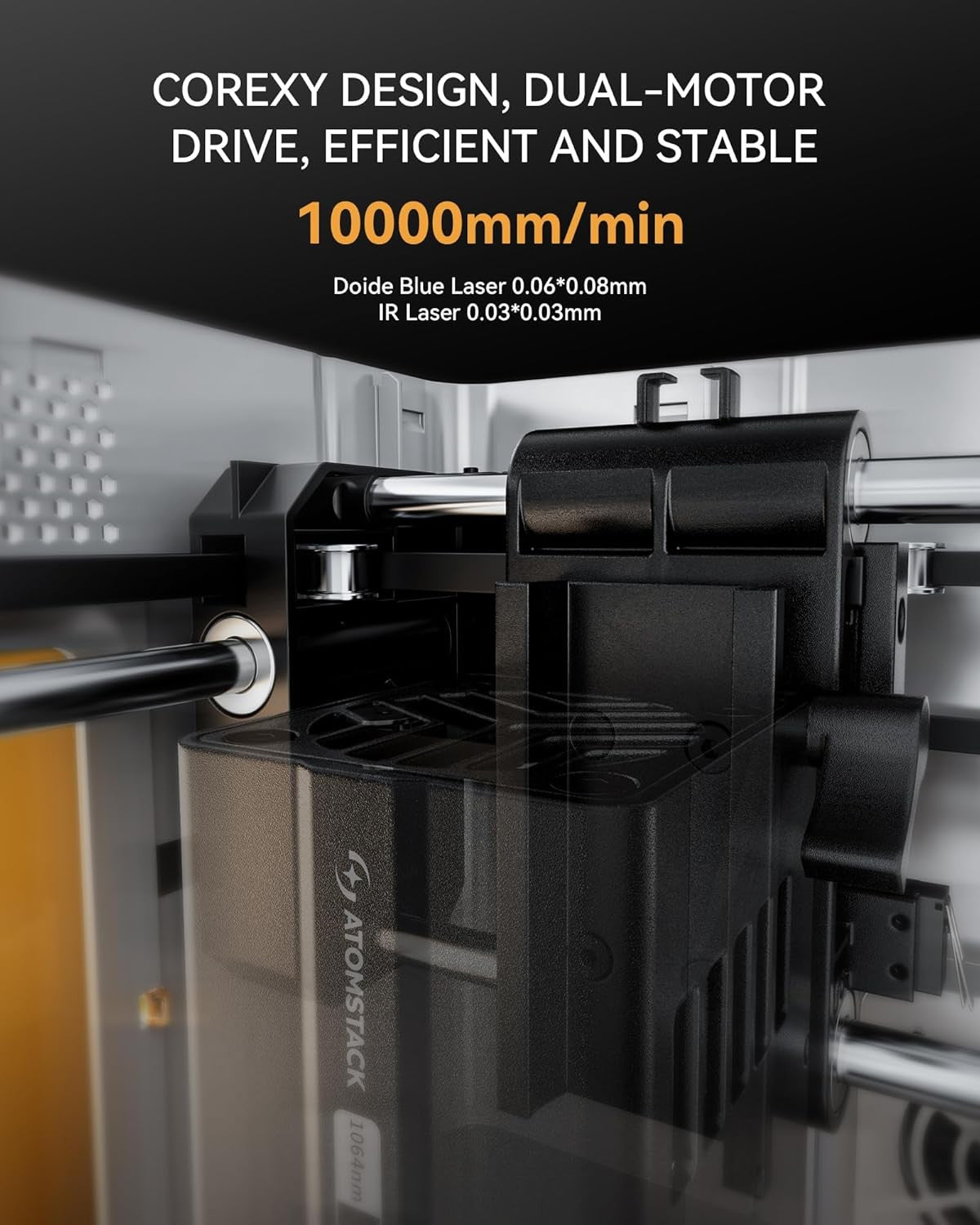 Dual Module Laser Engraver 5W + Infrared Mini Desktop Cutter 110x110mm