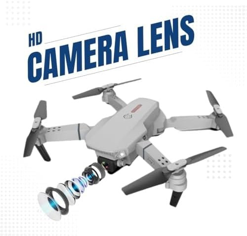 Foldable Quadcopter Drone with Dual HD Cameras, 360° Roll & Long Flight