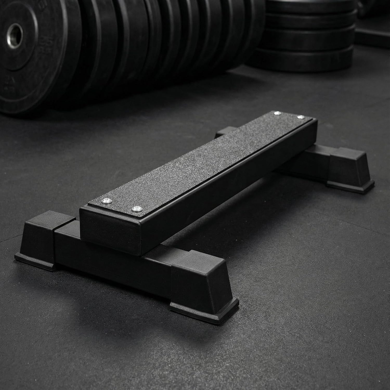Steel Calf Raise Block Platform Non Slip 1100lb Gym Squat Stretch Stand