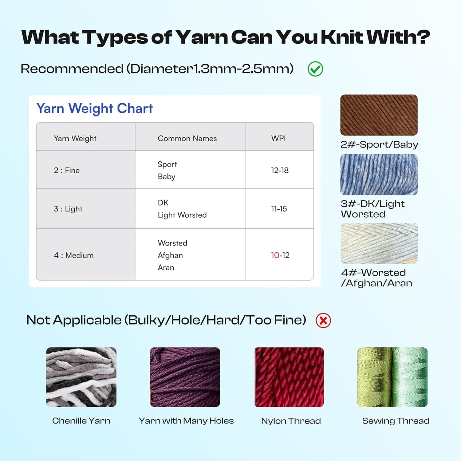 Electric iCord Knitting Machine Automatic Wool Cord Maker DIY Crafts