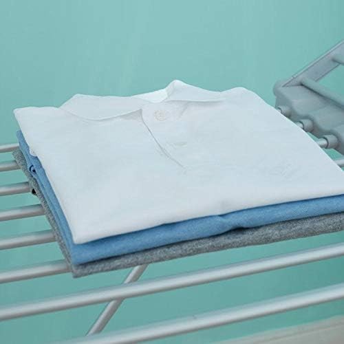 Heated Clothes Airer 20 Bar Winged Electric Indoor Folding Drying Rack