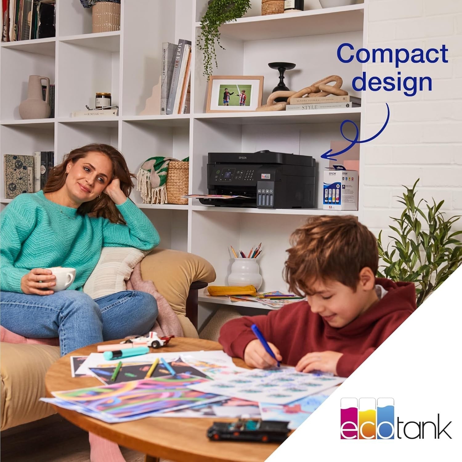 Black EcoTank ET-4810 A4 Multifunction Ink Tank Printer Wi-Fi