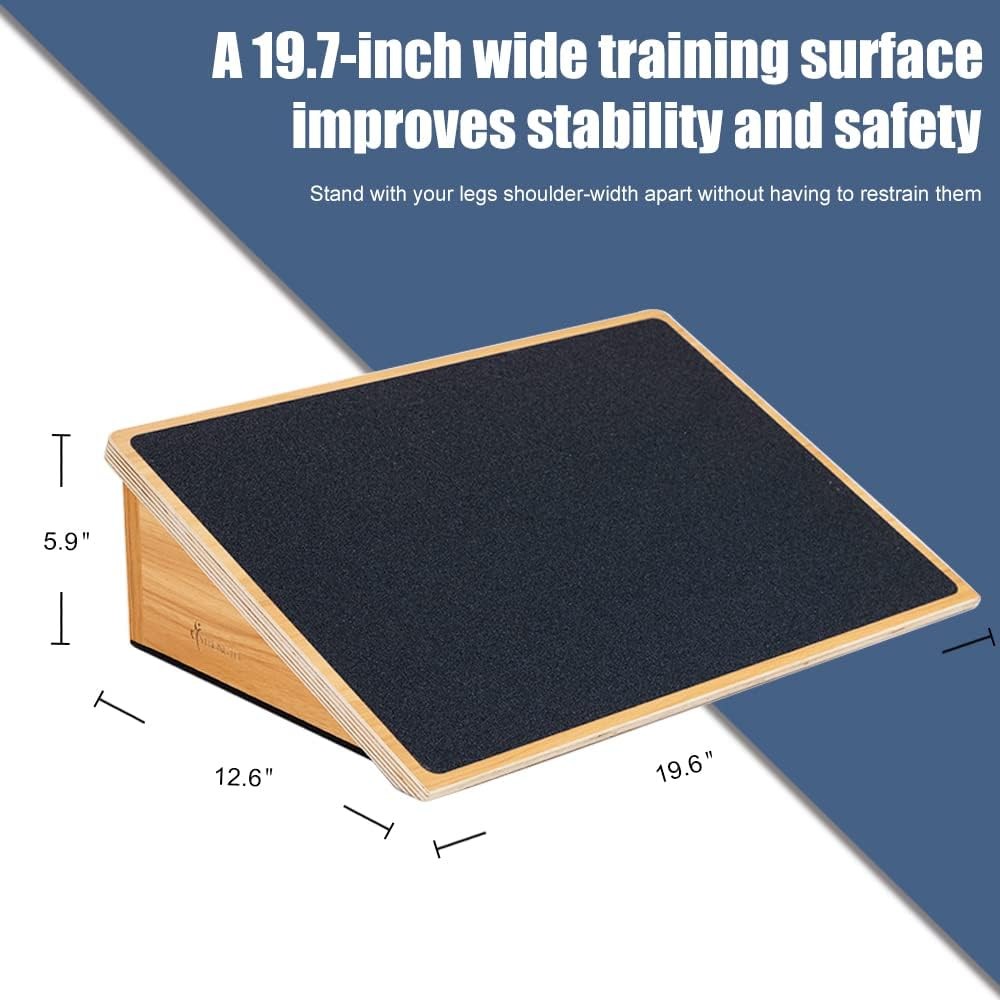 Slant Board Squat Wedge Incline Board Non Slip 1000lb Capacity