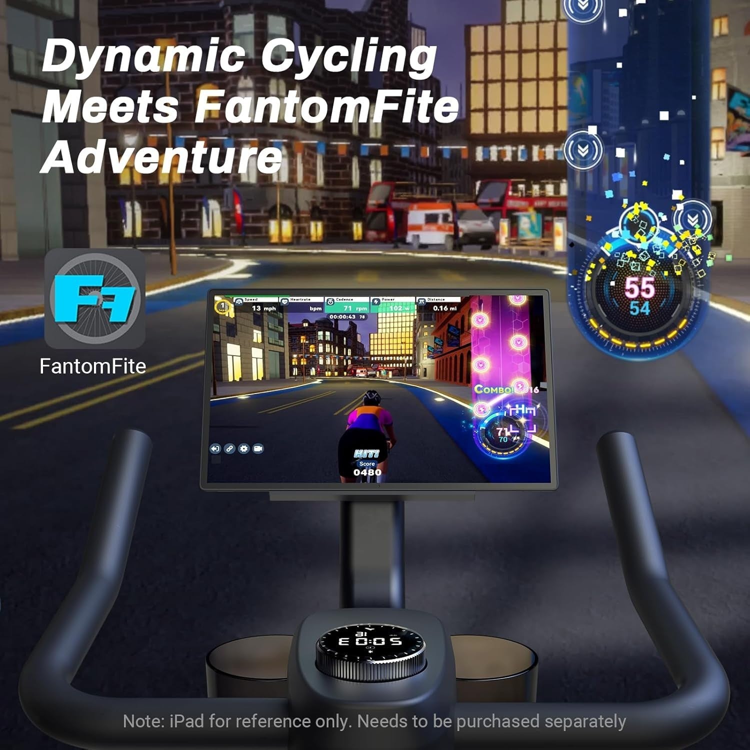 Quiet Magnetic Exercise Bike w/ LED Display, APP Sync, Silent Belt Drive 300lb