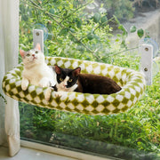 Large Cat Window Hammock Plush Foldable Perch Bed Sturdy 18kg
