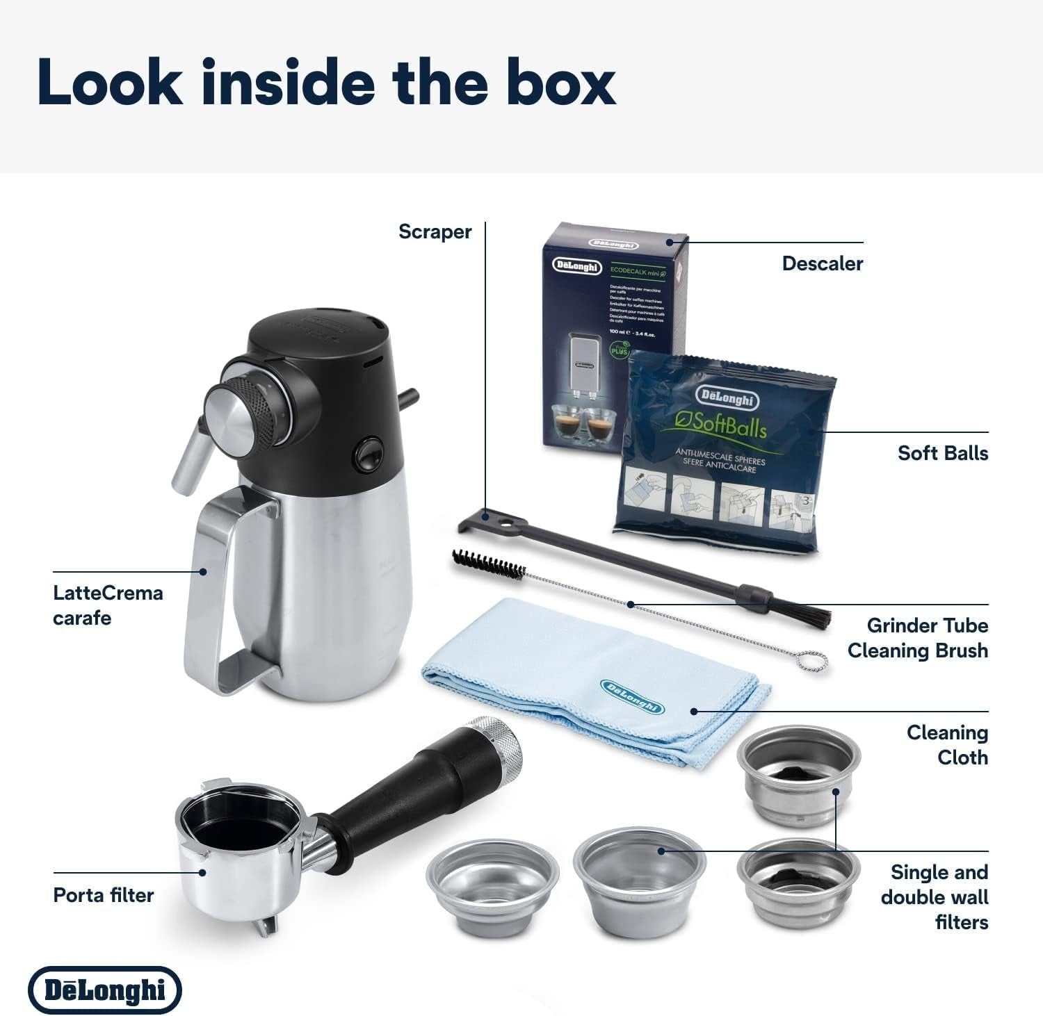 High-End Espresso Machine w/ Grinder, Cold Brew, Smart Tamping & Milk Frother