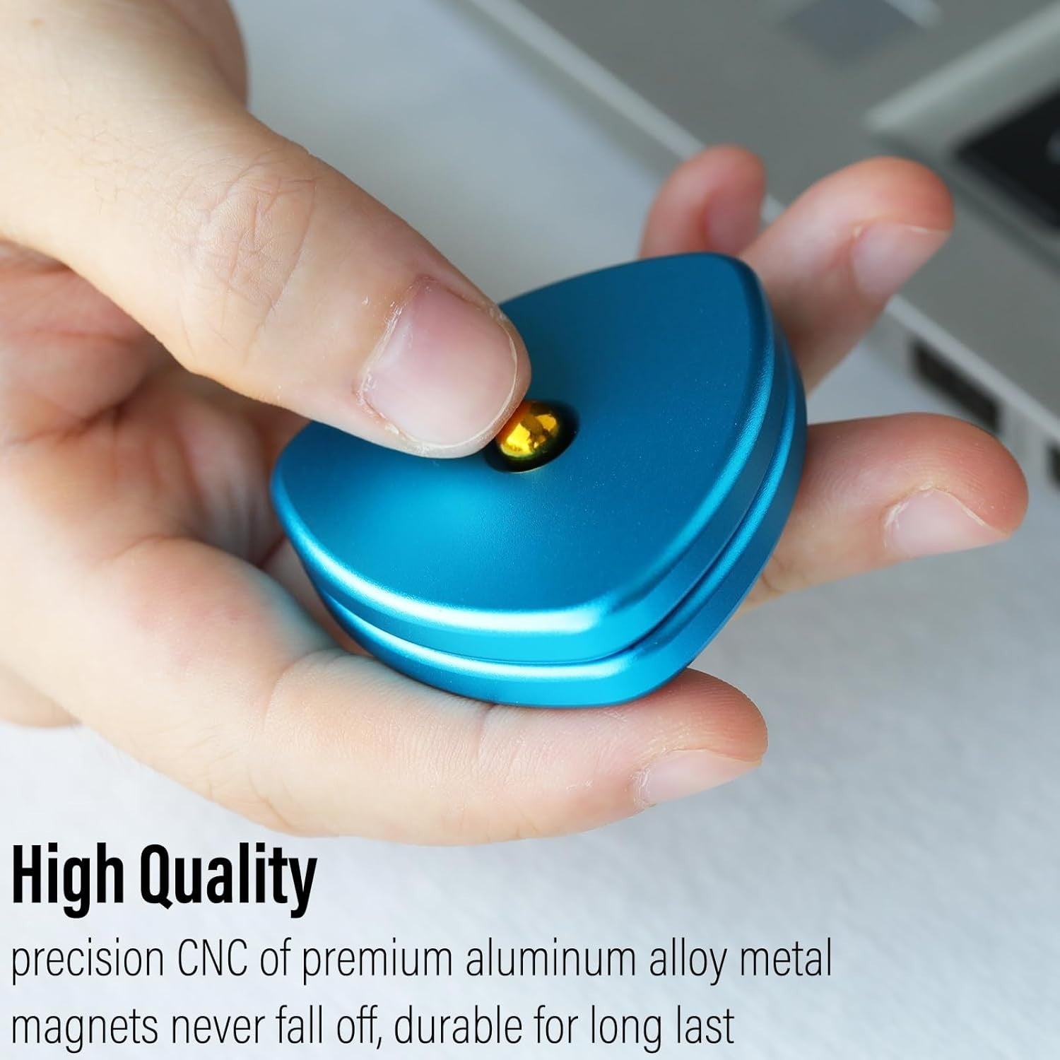 Blue Small Gen2 Pivot Fidget Triangle Magnetic Clicker EDC