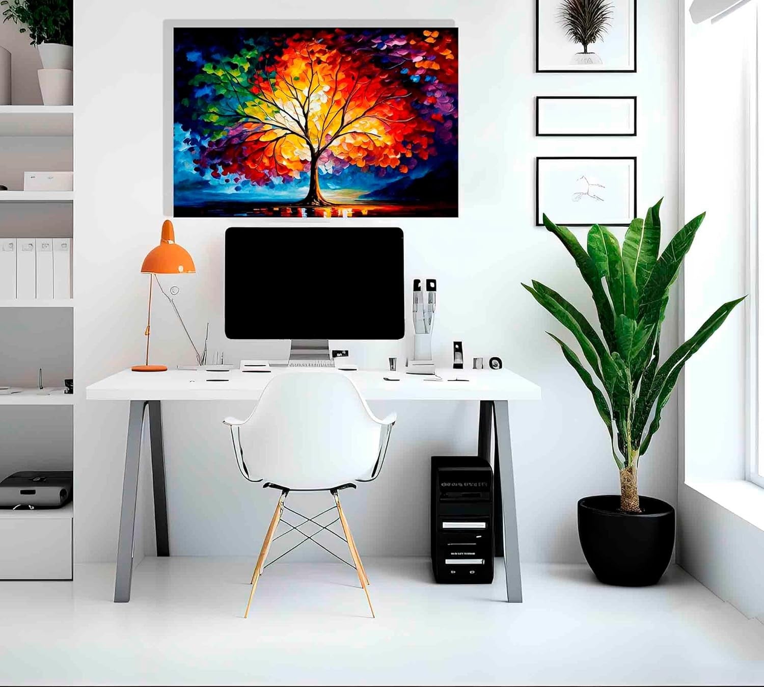 Extra Large Tree of Life Canvas Wall Art 101x76cm Colourful