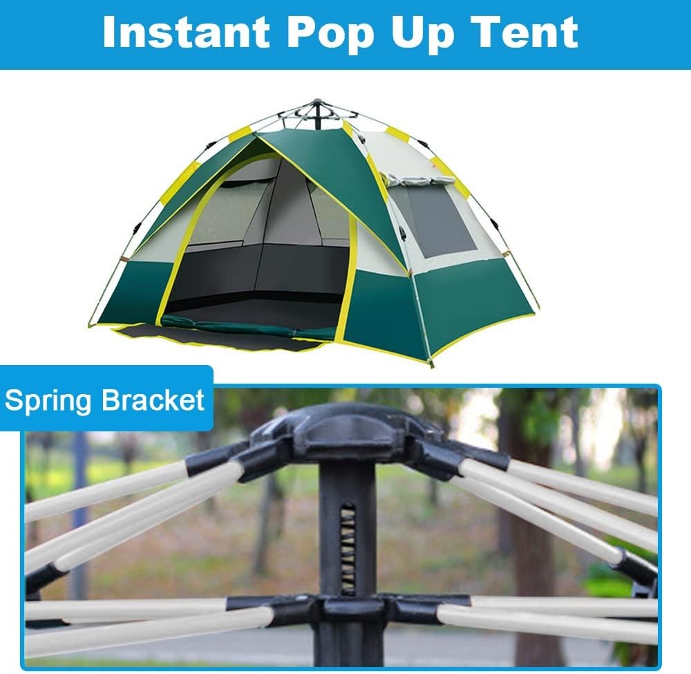 Pop Up Camping Tent 2-4 Person Instant Automatic Waterproof