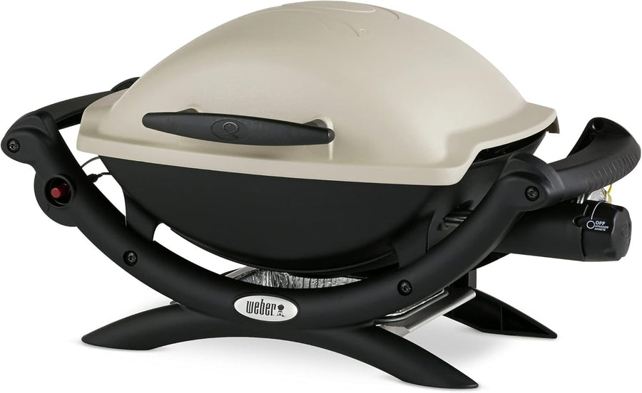 Portable Gas BBQ Grill with Cast Iron Grate & Aluminium Lid | Compact