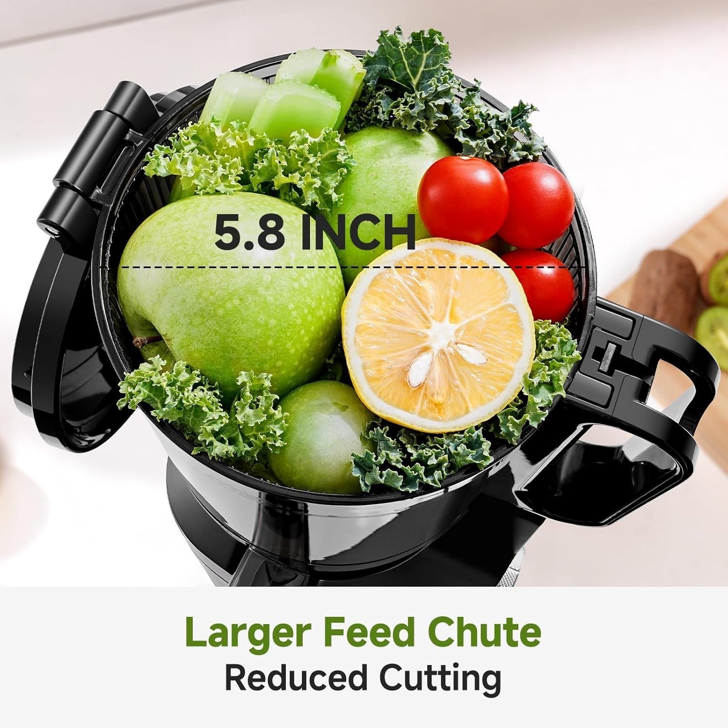 Cold Press Juicer 250W Self Feeding 145mm Opening Large 2L Capacity
