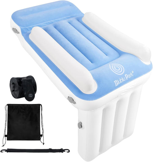 Inflatable Toddler Travel Bed for Airplane and Train with Safety Edges