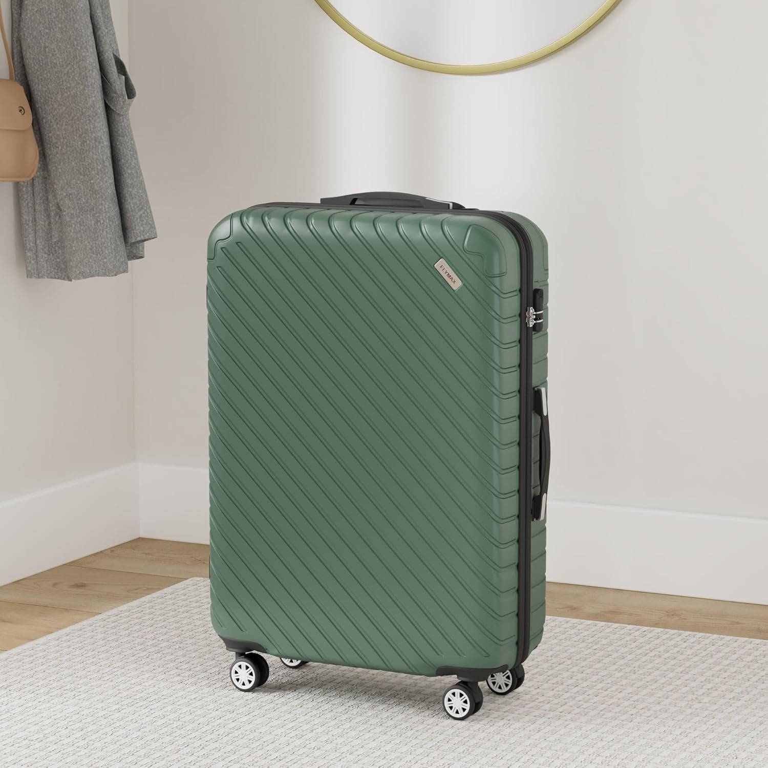 32'' Extra Large Suitcase Hard Shell ABS Lightweight 4 Wheel 125L Lock
