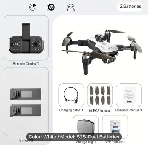 4K Dual Camera Drone with Brushless Motors, Foldable FPV Quadcopter