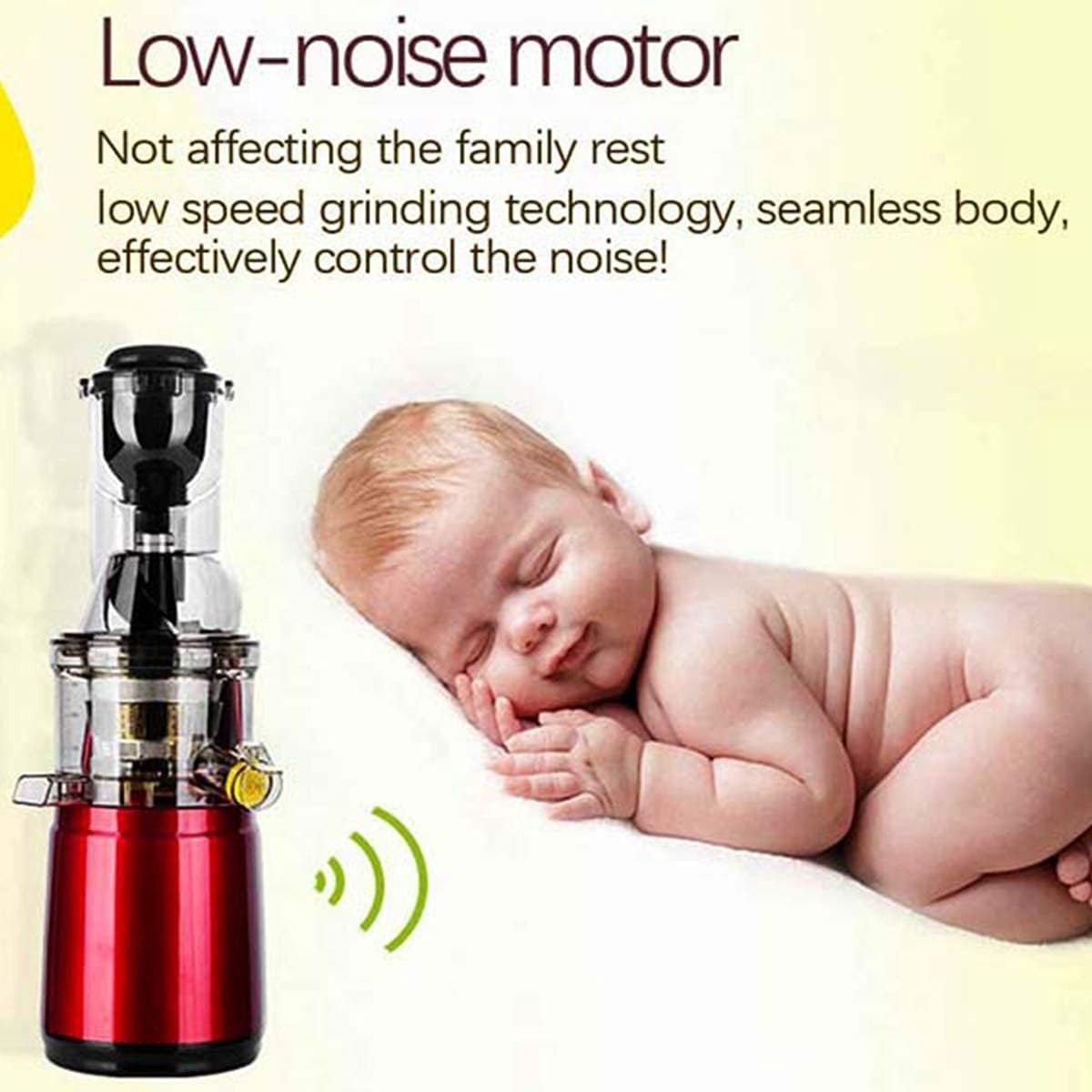 Commercial Cold Press Juicer 8cm Wide Feed Whole Fruit Quiet High Yield