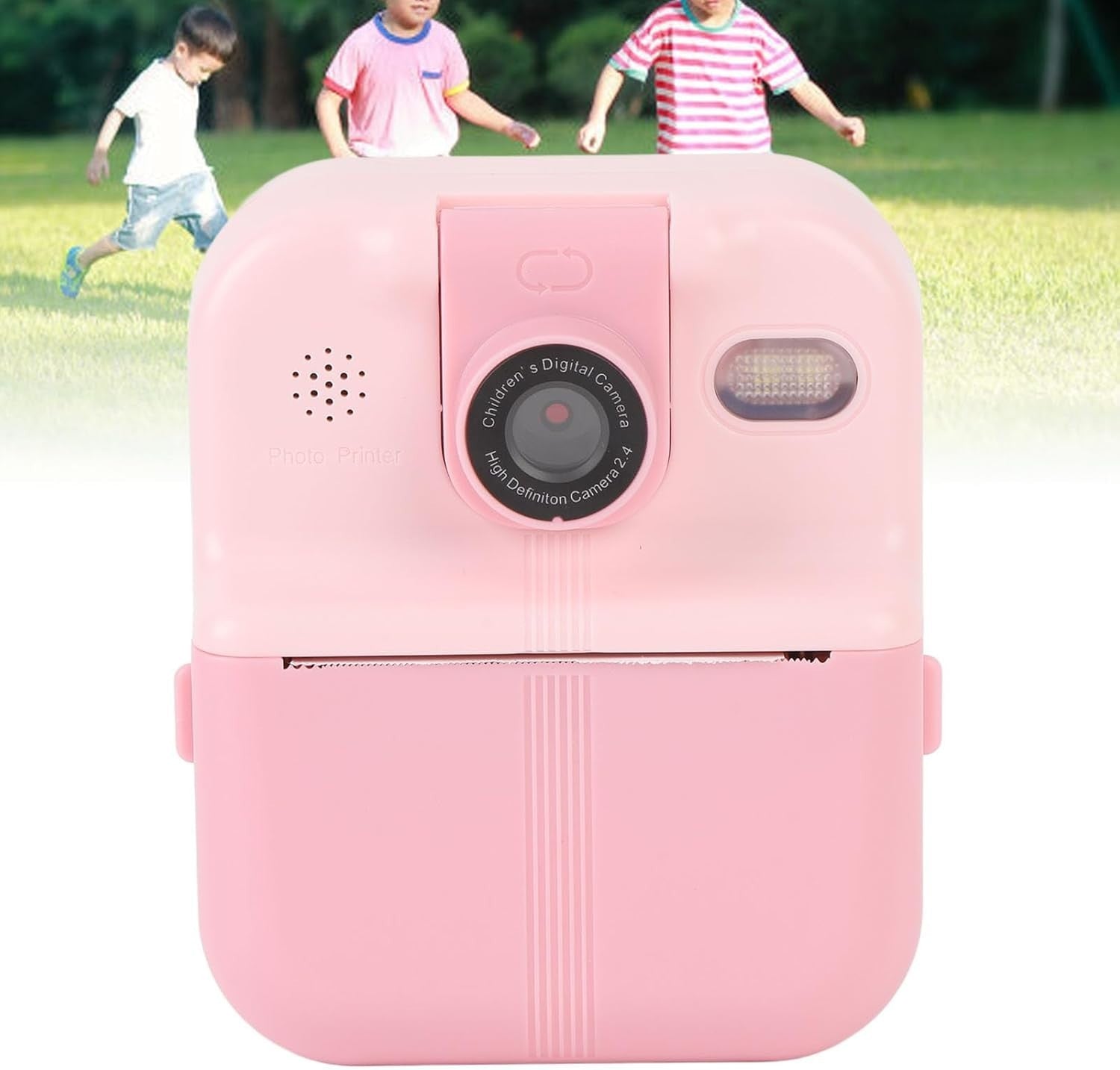 48MP Instant Print Camera 1080P Kids Camera App Print Rotating Lens