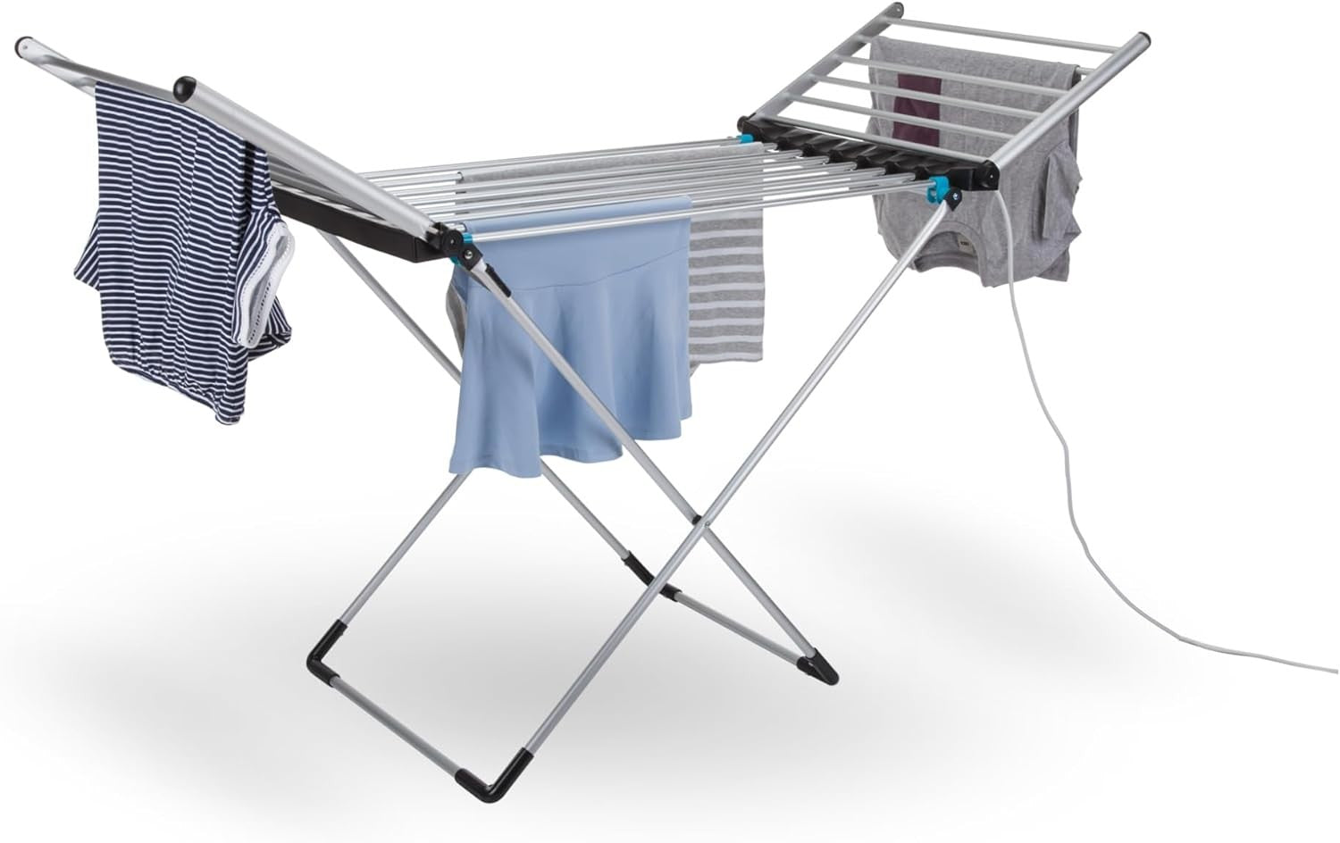 Winged Heated Clothes Airer 12m Drying Space 16kg Foldable Electric Indoor