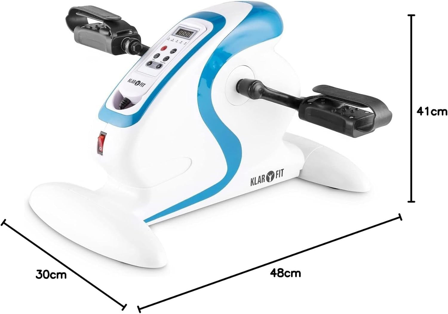 Motorised Mini Pedal Exerciser 12 Speed Portable Arm Leg Trainer