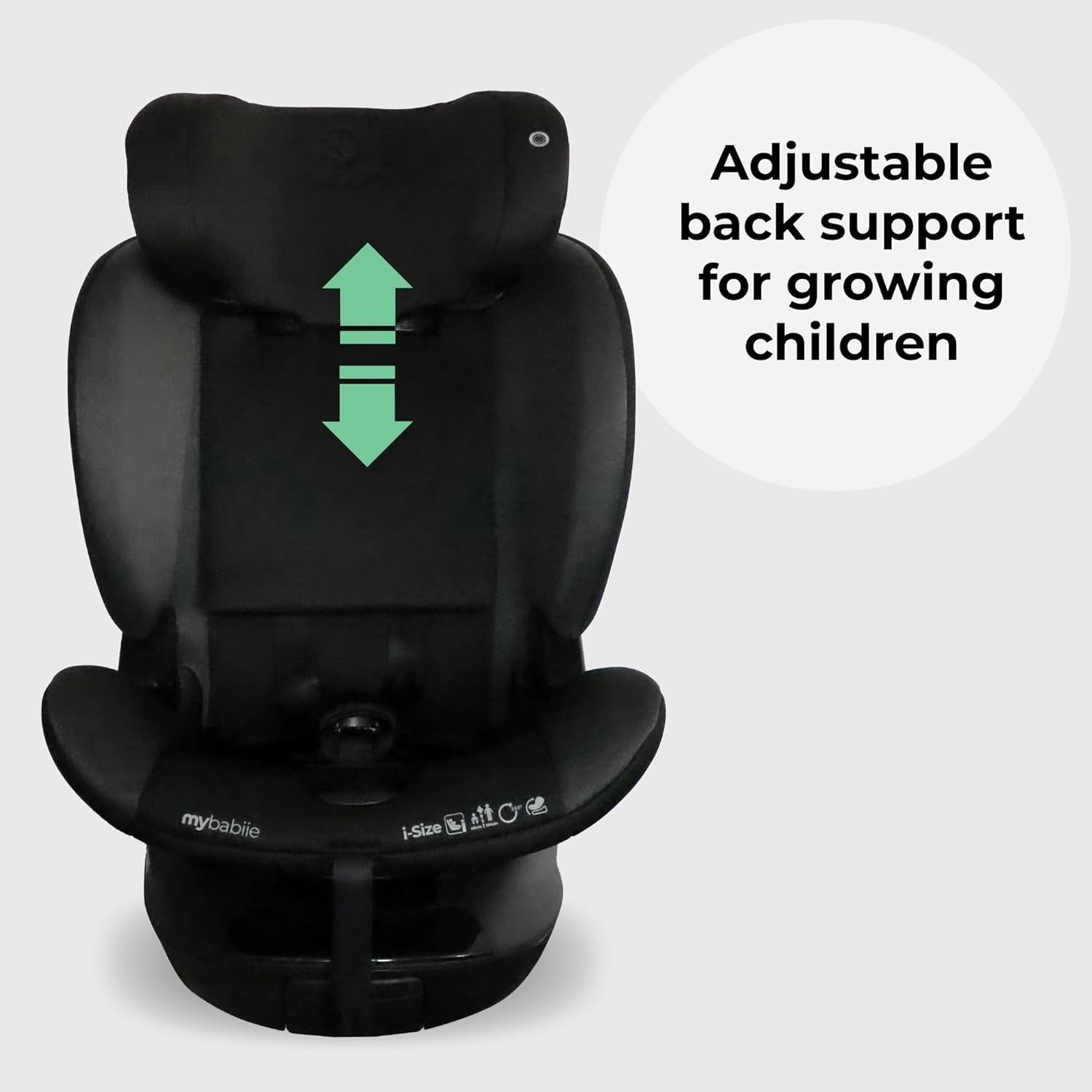 360° Rotating i-Size Baby Car Seat ISOFIX R129 Birth–12Y Support Leg