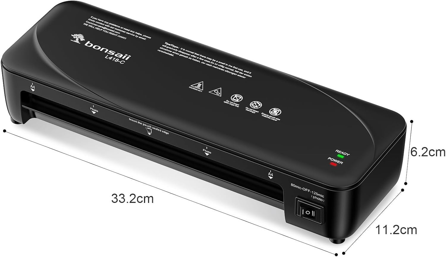 A4 5 in 1 Laminator Machine Never Jam Dual Heat Fast + Tools